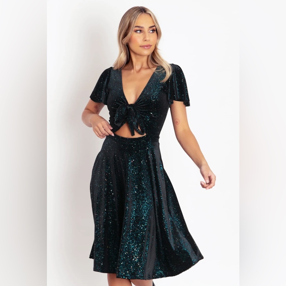 Silent Night Velvet Rio Midi Dress